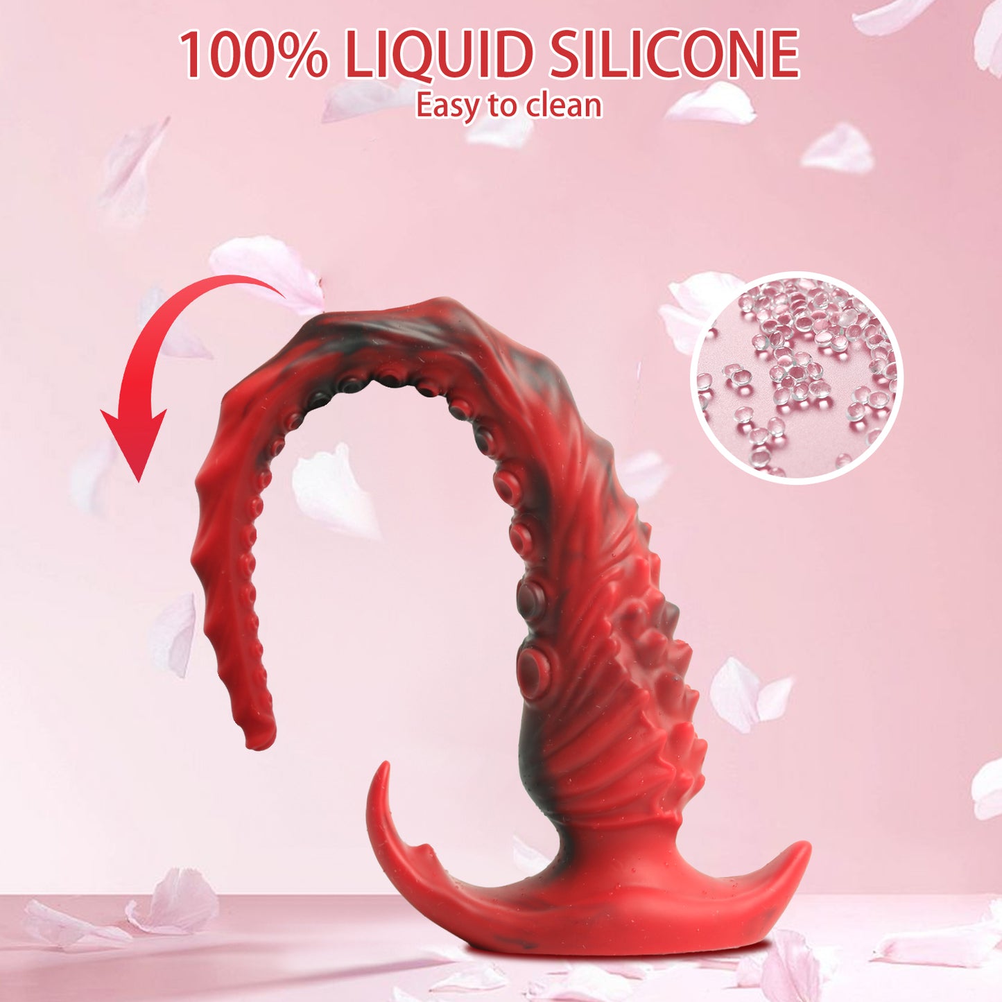 Black and red octopus cone