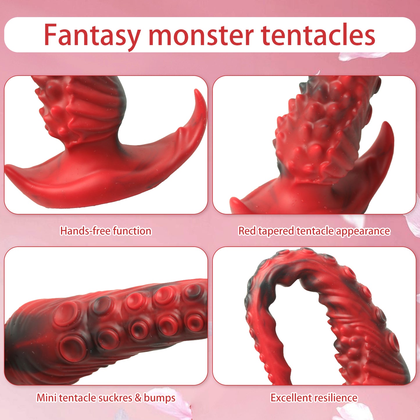 Black and red octopus cone