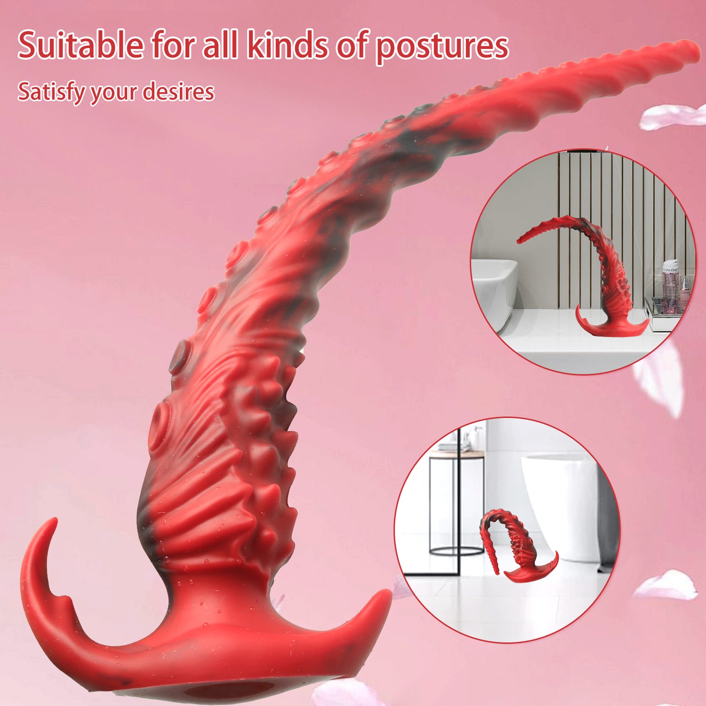 Black and red octopus cone