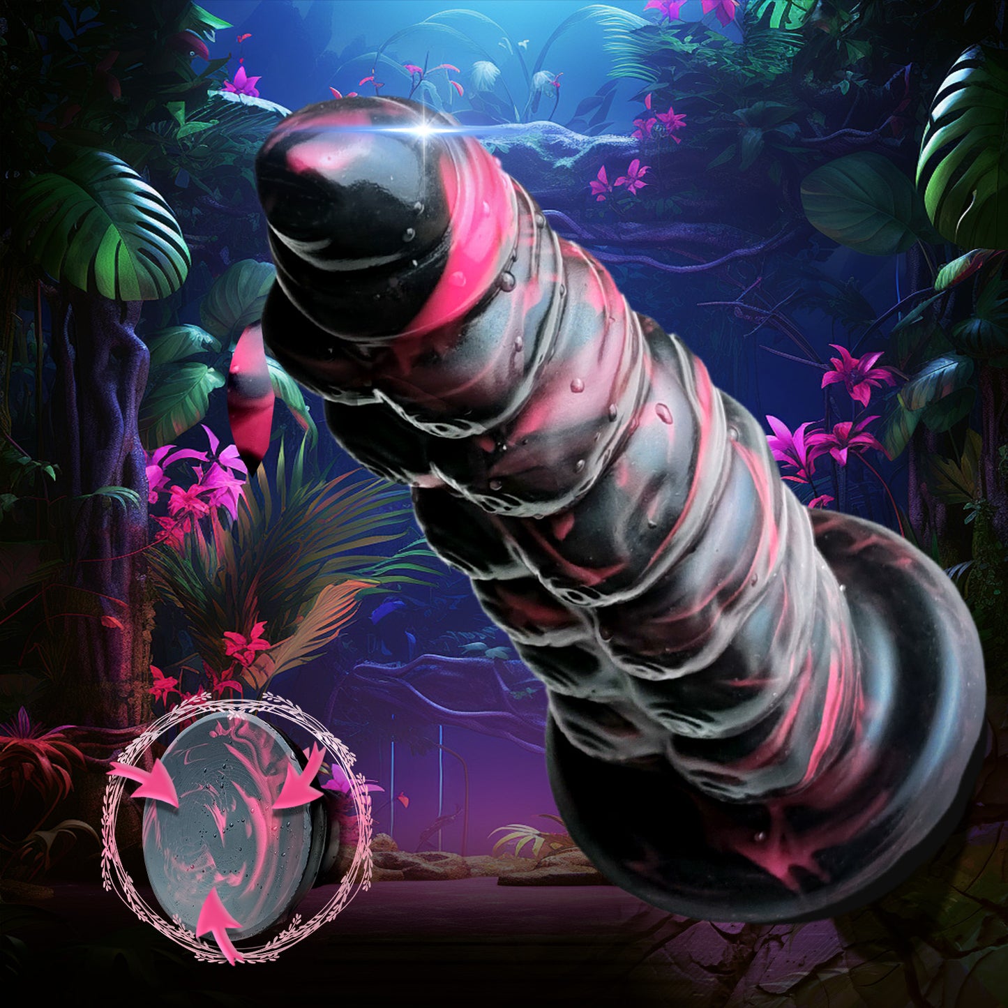 Black powder caterpillar