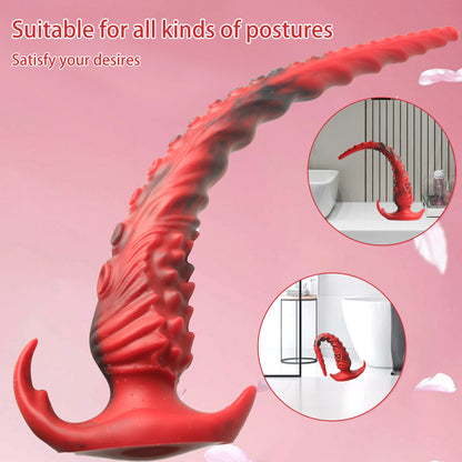 Black and red octopus cone